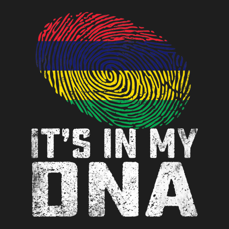 Distressed It's In My Dna Mauritius Flag Men Women Kids Premium Classic T-shirt by Tiktify | Artistshot