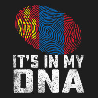 Distressed It's In My Dna Mongolia Flag Men Women Kids Premium Classic T-shirt | Artistshot