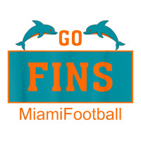 Fins Miami Florida American Football Dolphin Elements Animal Vogue Paper Bag - 16 X 6 X 12 | Artistshot