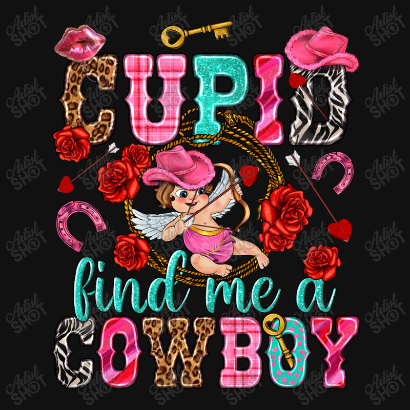 Cupid Find Me A Cowboy Metal Print Vertical | Artistshot