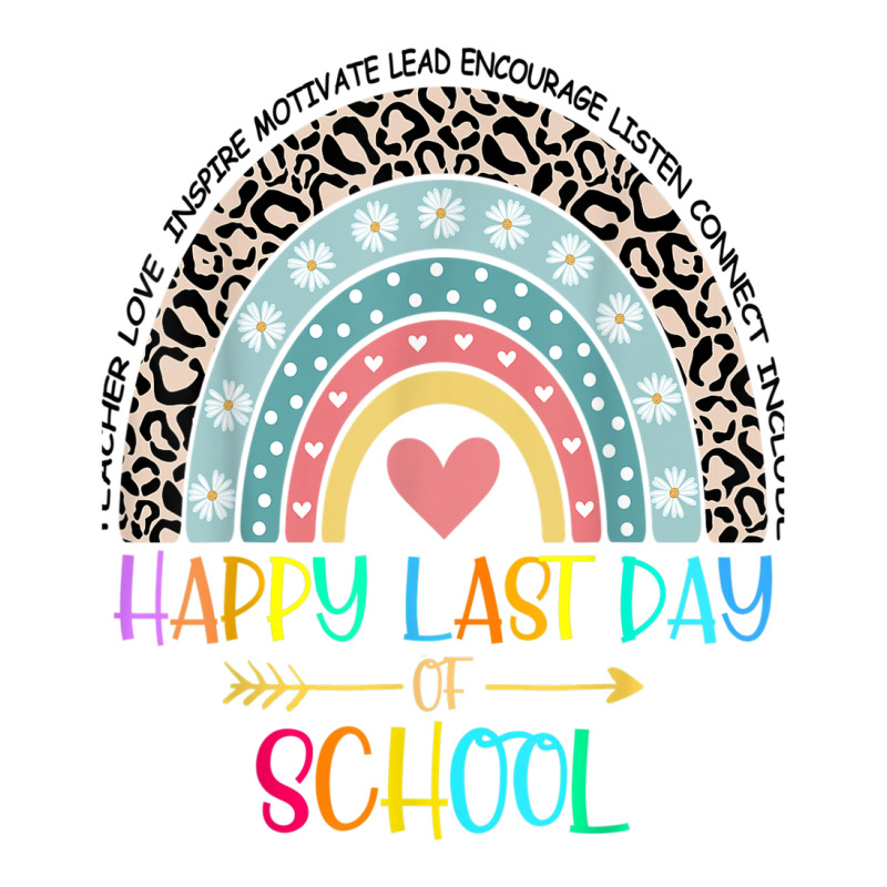 Happy Last Day Of School Teacher Student Graduation Rainbow 357 Cub Paper Bag - 8 X 4 1/2 X 10 1/4 | Artistshot