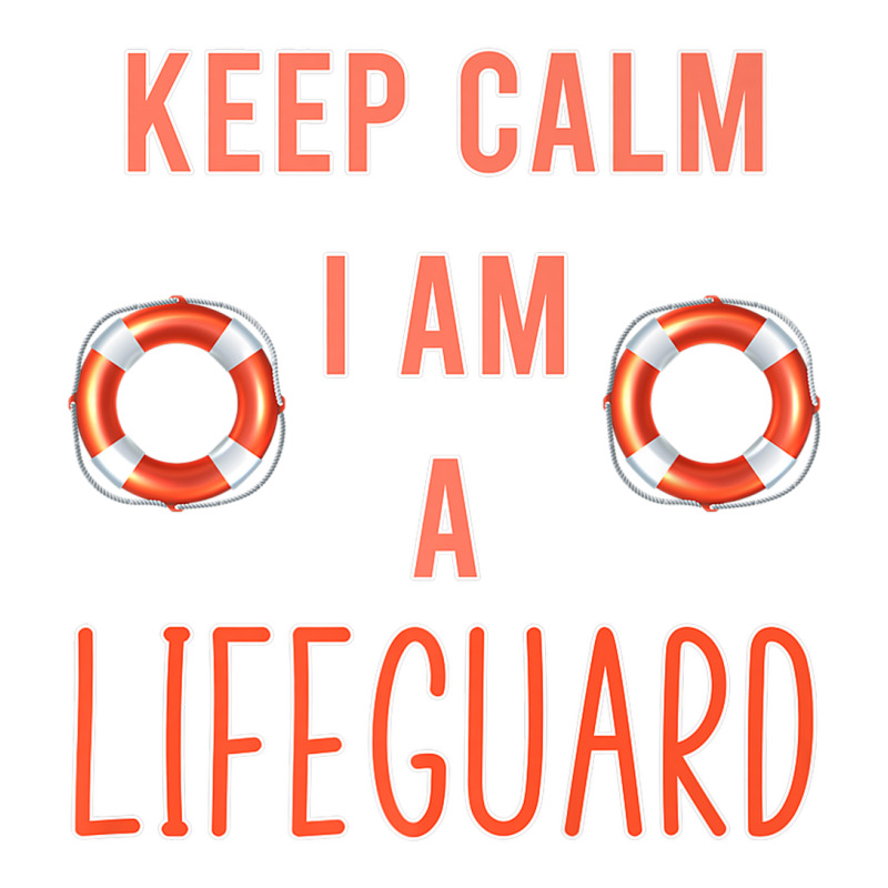 Mens Keep Calm I Am A Life Guard Seashore Marine Police Duty Premium Cub Paper Bag - 8 X 4 1/2 X 10 1/4 | Artistshot