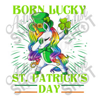 Born Lucky On St Patricks Day Girl St Patrick's Day Unicorn Debie Paper Bag - 10 X 5 X 13 | Artistshot