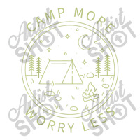 Camp More Worry Less Minimalist Camp Camping Camper Campfire Jumbo Paper Bag - 18 X 7 X 18 3/4 | Artistshot