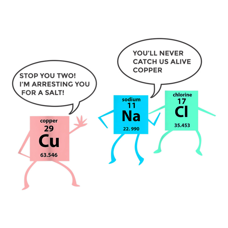 Salt And Copper Police Chemistry Pun Funny Gift For Teacher Traveler Paper Bag -13 X 6 X 15 3/4 | Artistshot