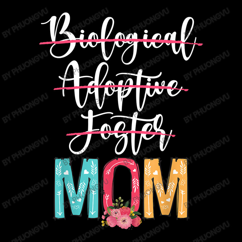 Biological Adoptive Foster Mom Cute Floral Mother's Day T Shirt Adjustable Cap by phuongvu | Artistshot