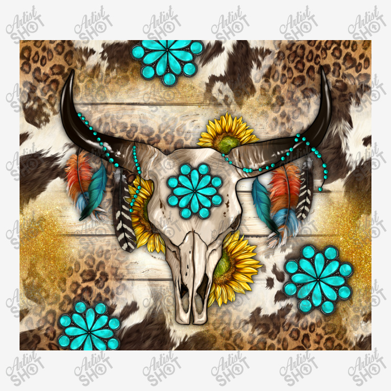 Cowhide Leopard Bull Skull Gemstone Graphic T-shirt | Artistshot