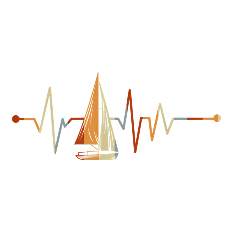 Sea Captain Gift Sail Boat Heartbeat Boat Sailing T Shirt Debie Paper Bag - 10 X 5 X 13 | Artistshot