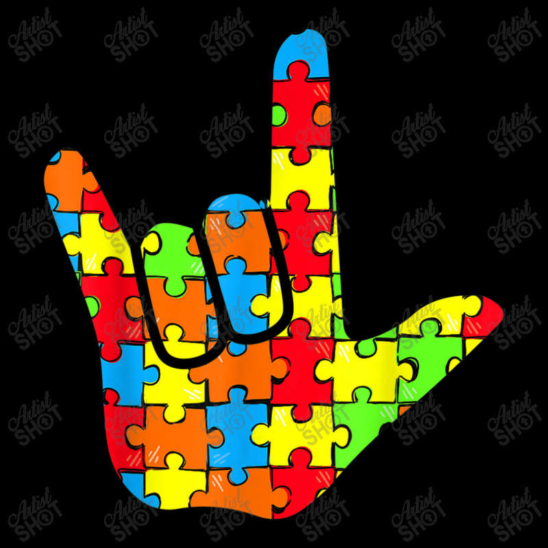 Asl Love Sign Language Autism Awareness Support Long Sleeve Shirts by YenNgoc | Artistshot