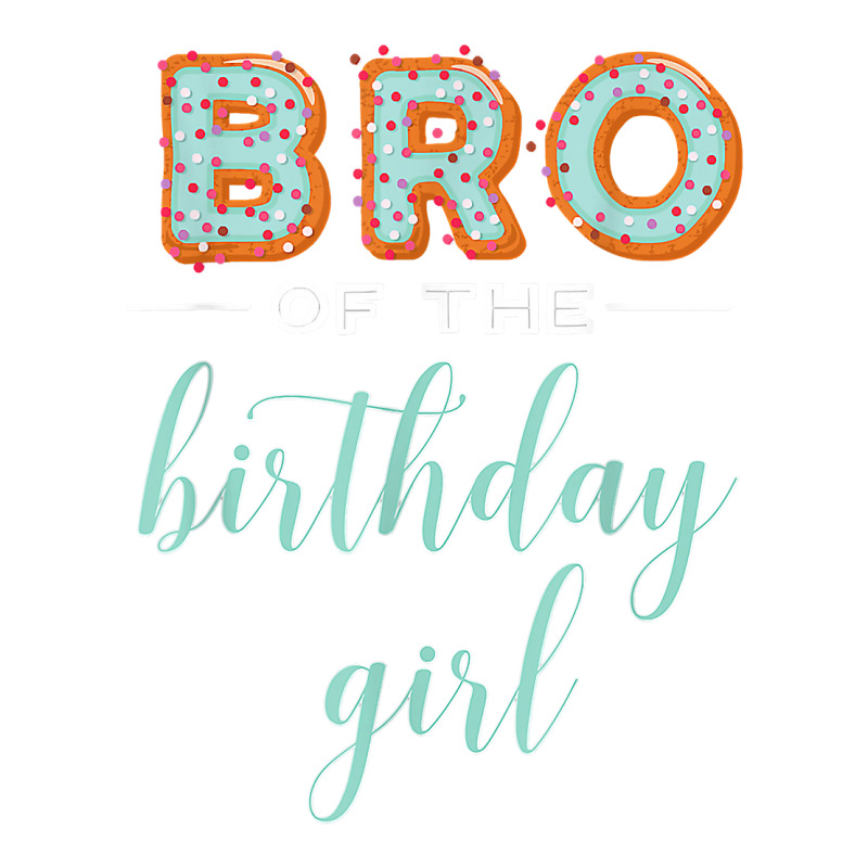 Bro Of The Birthday Girl  Family Donut Birthday T Shirt Mart Paper Bag -13 X 7 X 17 | Artistshot