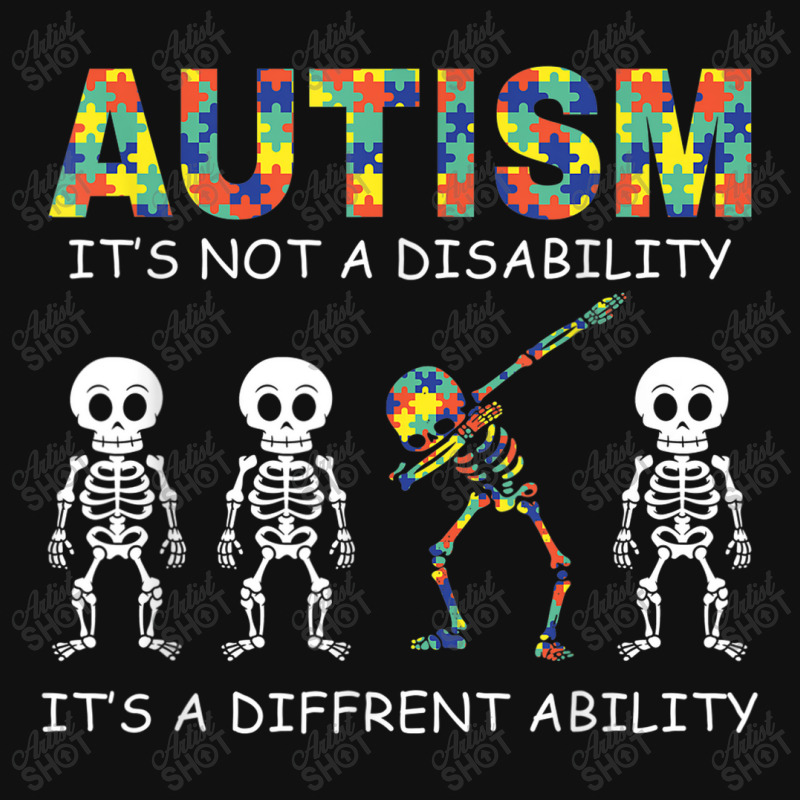 Autism Is Not A Disability Skeleton Baby Bibs by YenNgoc | Artistshot