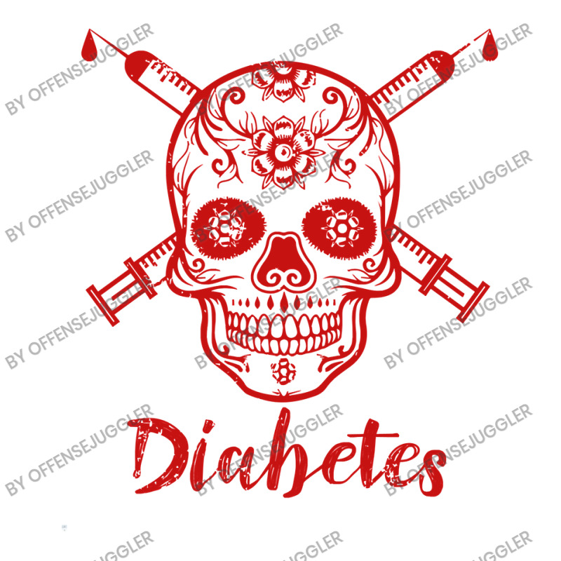 Diabetes Diabetic Red Skull Insulin Diabetic Diabetes Awareness Take out Paper Bag - 14 x 10 x 15 1/2 by offensejuggler | Artistshot