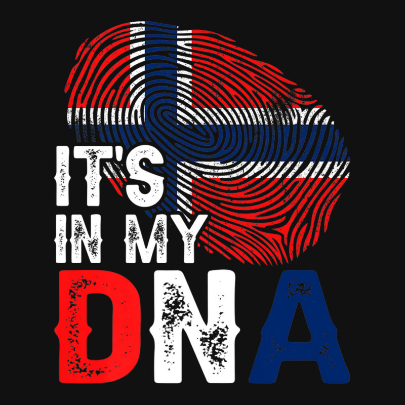 It's In My Dna Norway Flag Fingerprint Patriotic Premium Portrait Canvas Print by Tiktify | Artistshot