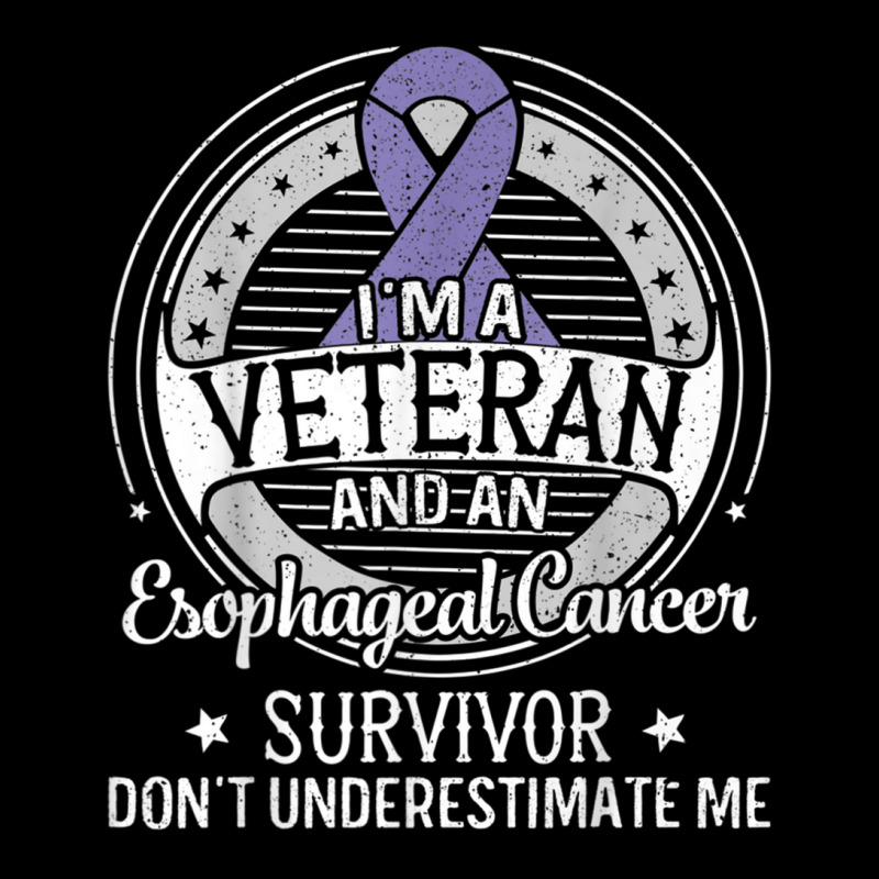 Iu2019m A Veteran And A Esophageal Cancer Awareness Adjustable Cap by Tiktify | Artistshot