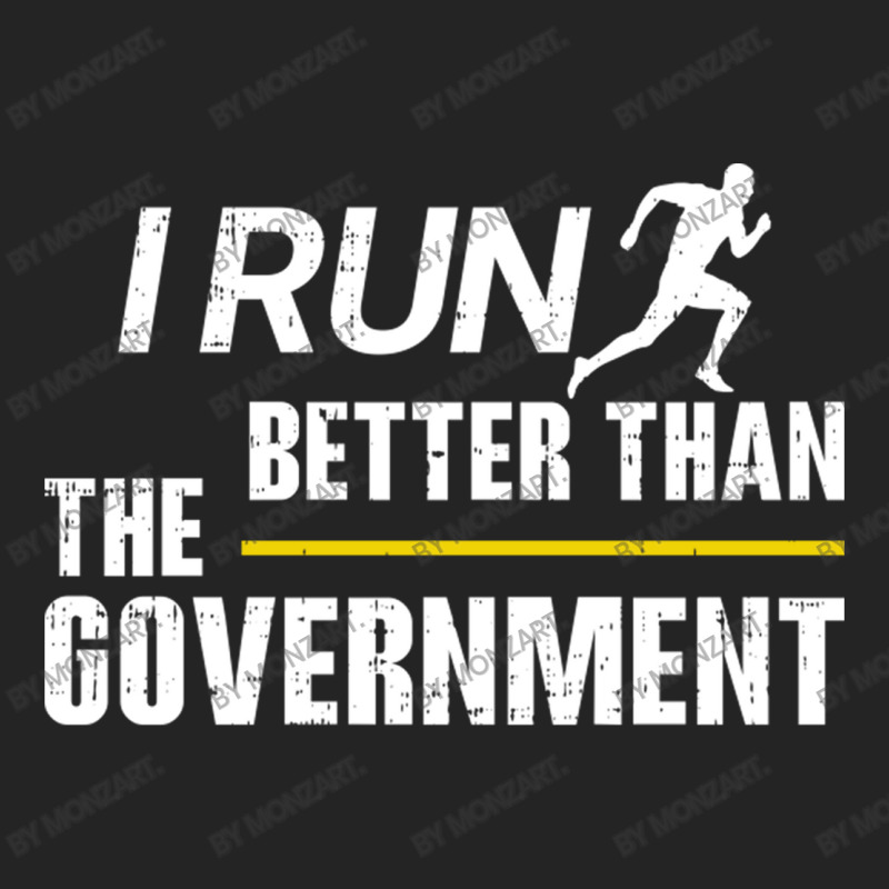 I Run Better Than The Government 3/4 Sleeve Shirt by MonzArt. | Artistshot