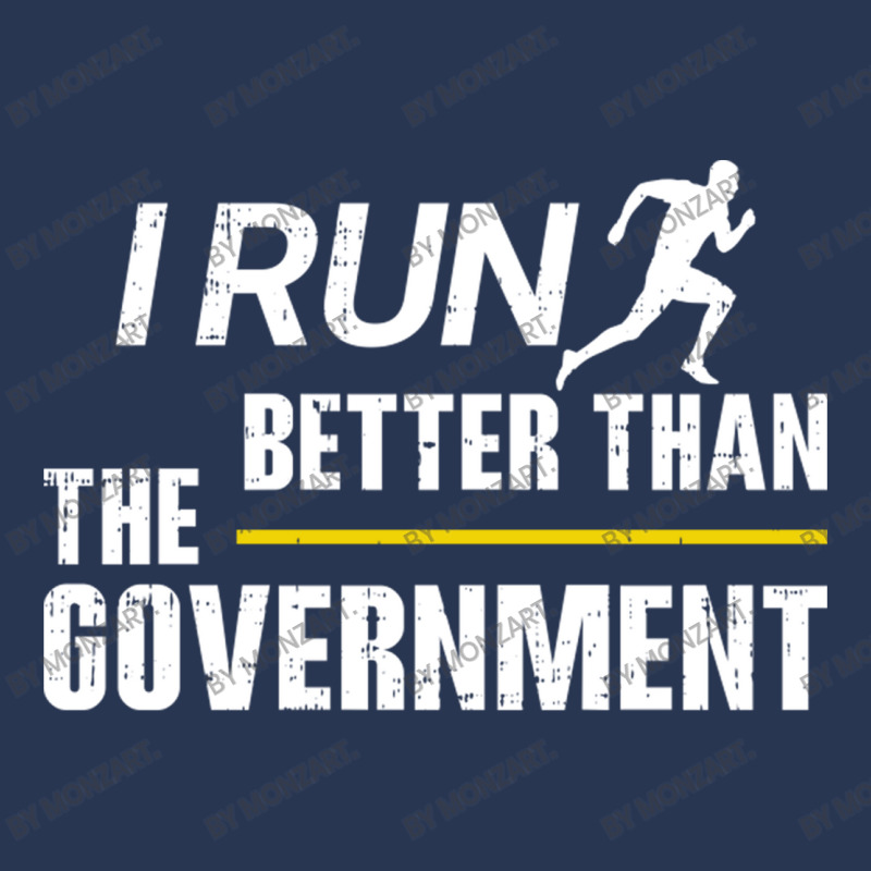 I Run Better Than The Government Men Denim Jacket by MonzArt. | Artistshot