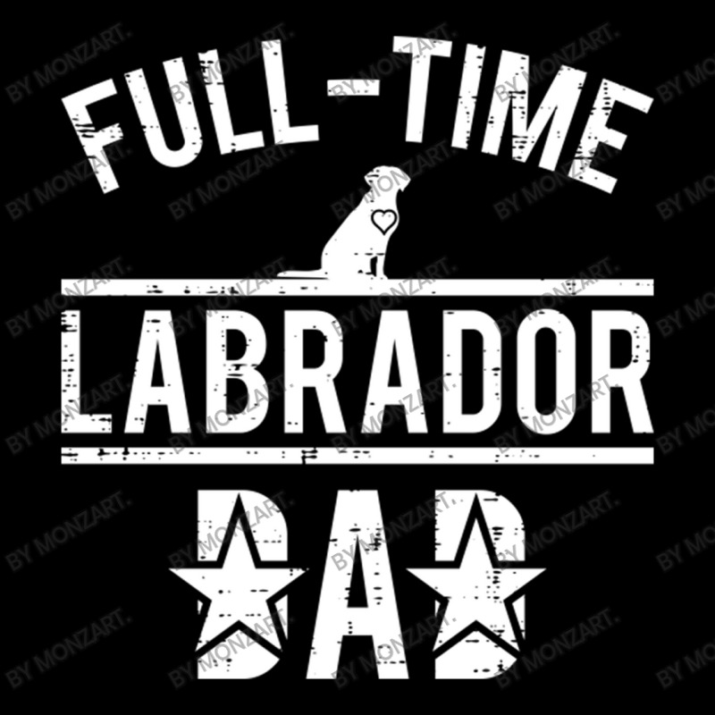 Full Time Labrador Dad Women's V-Neck T-Shirt by MonzArt. | Artistshot