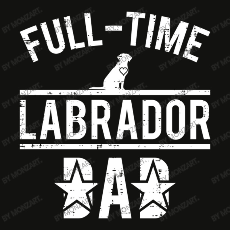 Full Time Labrador Dad Scorecard Crop Tee by MonzArt. | Artistshot