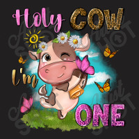 Holy Cow Im One With Cute Cow T-shirt | Artistshot