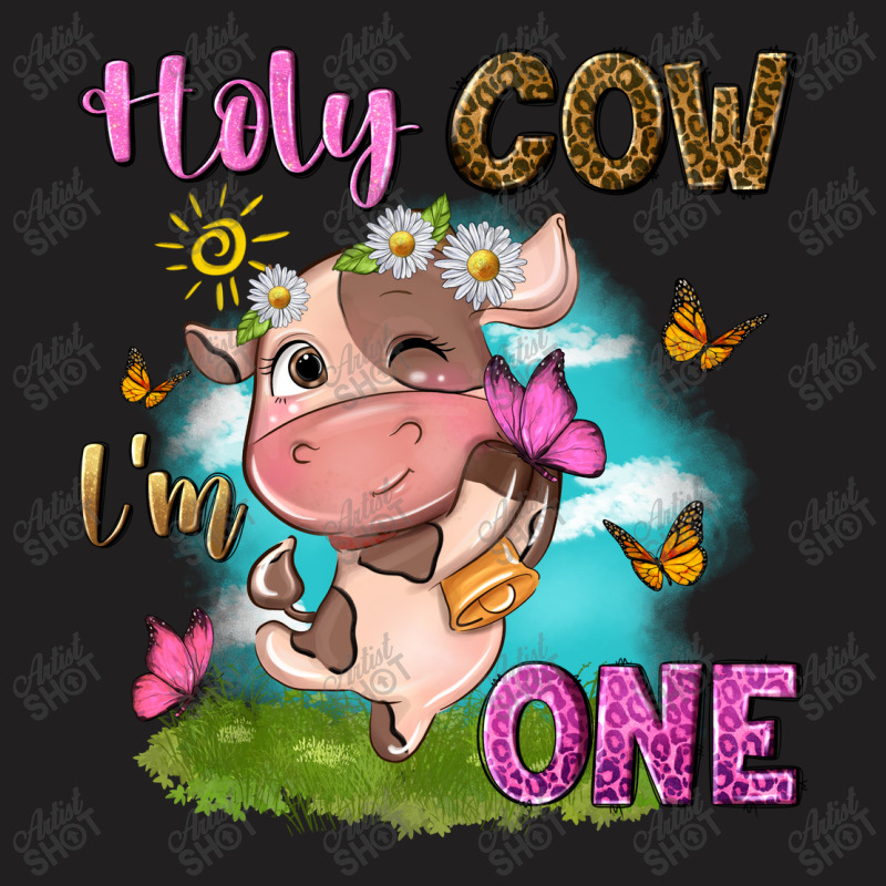 Holy Cow Im One With Cute Cow T-shirt | Artistshot