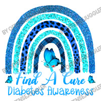 Diabetes Diabetic Find A Cure Leopard Rainbow Butterfly 141 Diabetes A Double Wine Paper Bag - 6 1/2 X 3 1/2 X 12 3/8 | Artistshot