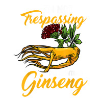 I'm Not Trespassing I'm Hunting Ginseng Funny Root Plant Fun T Shirt Jumbo Paper Bag - 18 X 7 X 18 3/4 | Artistshot