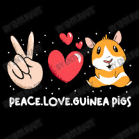 Cute Guinea Pigs Peace Love Guinea Men's Long Sleeve Pajama Set | Artistshot