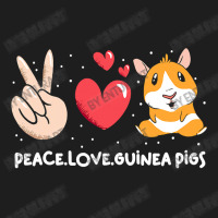 Cute Guinea Pigs Peace Love Guinea Classic T-shirt | Artistshot