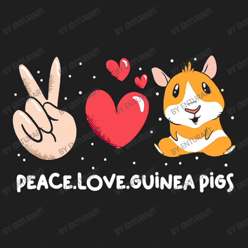 Cute Guinea Pigs Peace Love Guinea Classic T-shirt | Artistshot