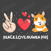 Cute Guinea Pigs Peace Love Guinea Vintage T-shirt | Artistshot