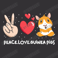 Cute Guinea Pigs Peace Love Guinea Vintage Hoodie And Short Set | Artistshot