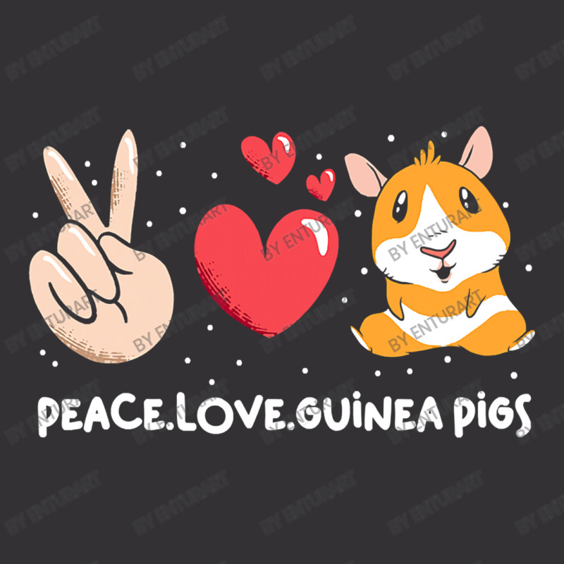 Cute Guinea Pigs Peace Love Guinea Vintage Hoodie And Short Set | Artistshot