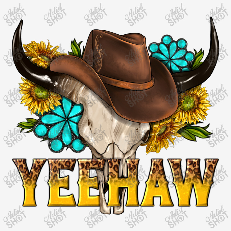 Yeehaw Bull Skull Metal Print Vertical | Artistshot