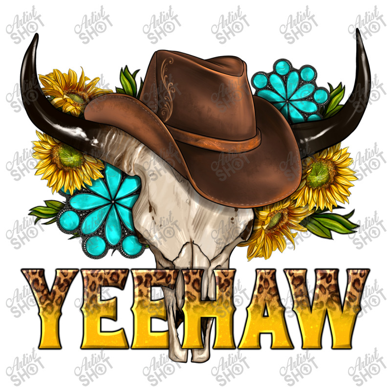 Yeehaw Bull Skull Take Out Paper Bag - 14 X 10 X 15 1/2 | Artistshot