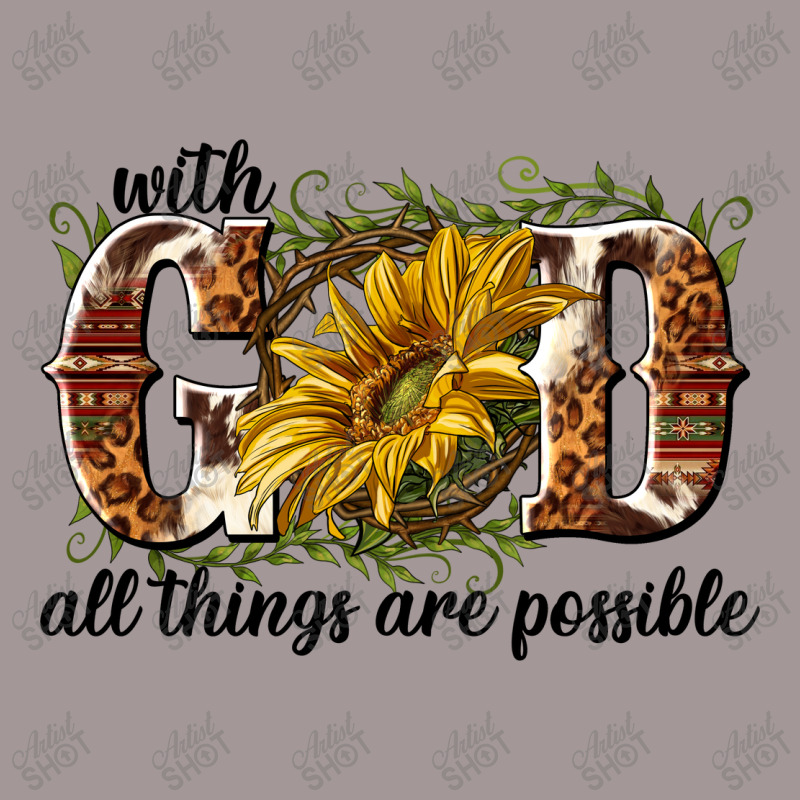 With God All Things Are Possible Vintage Short | Artistshot