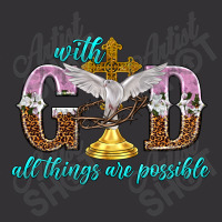 With God All Things Are Possible Vintage Hoodie | Artistshot