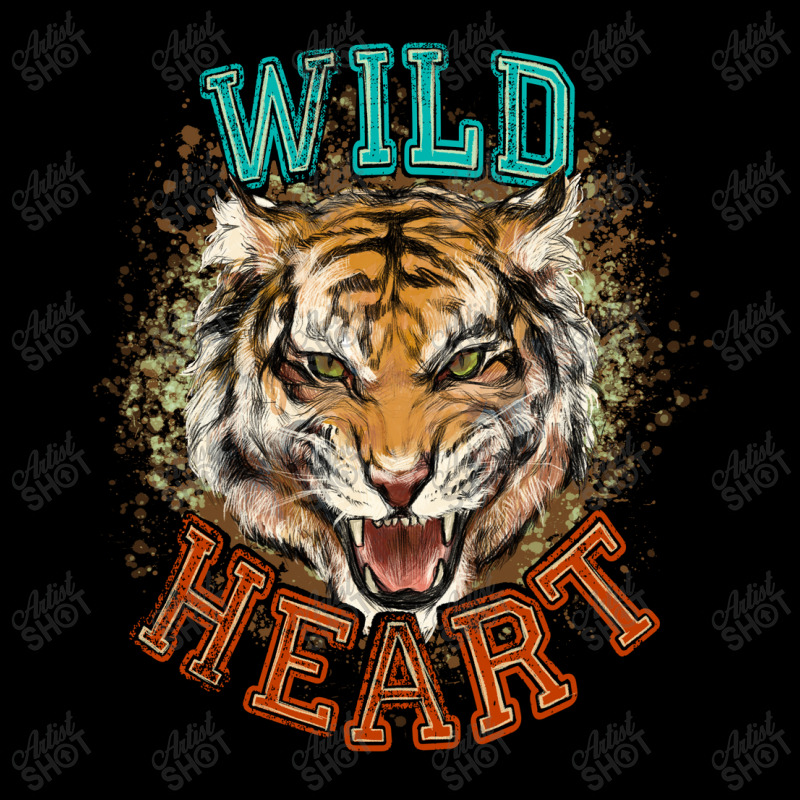 Wild Heart Tiger College Western Pocket T-shirt | Artistshot