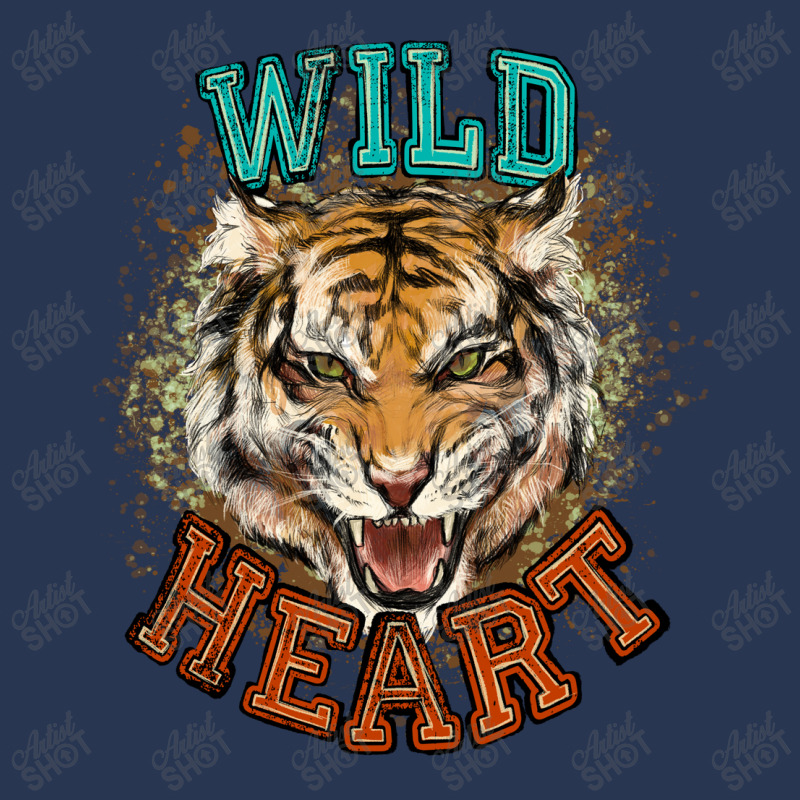 Wild Heart Tiger College Western Men Denim Jacket | Artistshot