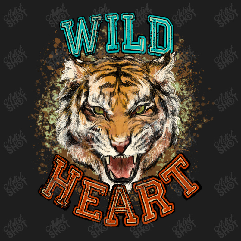 Wild Heart Tiger College Western Classic T-shirt | Artistshot