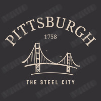 Pittsburgh The Steel City Vintage Hoodie And Short Set | Artistshot