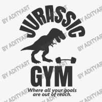 Jurassic Gym Powerlifter   Where All Your Goals Ar Ladies Fitted T-shirt | Artistshot