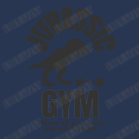 Jurassic Gym Powerlifter   Where All Your Goals Ar Ladies Denim Jacket | Artistshot