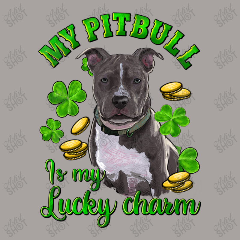 St Patricks Day My Pitbuli My Lucky Charm Racerback Tank by RanaPortraitStore | Artistshot