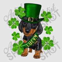 St. Patricks Day Lucky Dachshund Puppy Full-length Apron | Artistshot