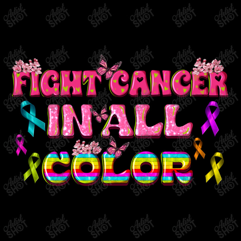 Fight Cancer In All Color Youth Zipper Hoodie | Artistshot