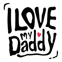 I Love My Daddy Typography Men's Long Sleeve Pajama Set | Artistshot