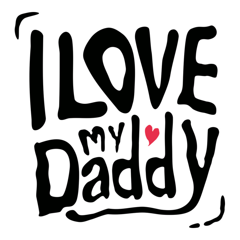 I Love My Daddy Typography Men's Long Sleeve Pajama Set by selos47 | Artistshot