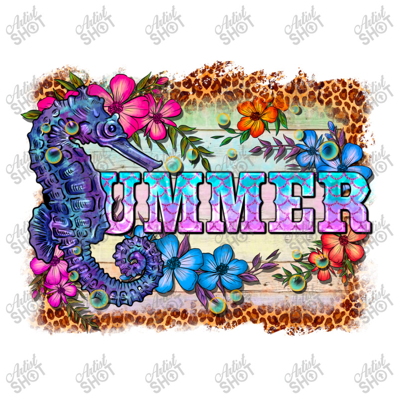 Seahorse Summer Double Wine Paper Bag - 6 1/2 X 3 1/2 X 12 3/8 | Artistshot