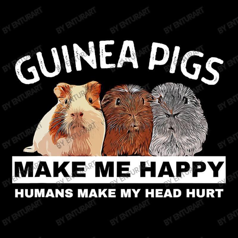 Guinea Pigs Make Me Happy Guinea Pig Adjustable Cap | Artistshot