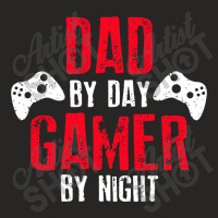 Dad By Day Gamer By Night Gaming Ladies Fitted T-shirt | Artistshot